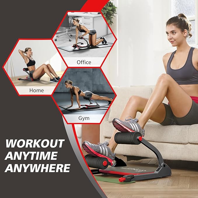 WONDER CORE SMART, Ab Machine, Ab Workout Equipment, Sit Up Machine & Exercise Equipment, Ab Crunch Machine for Stomach Workout, Ab Core Trainer Abdominal Machine for Home Gym