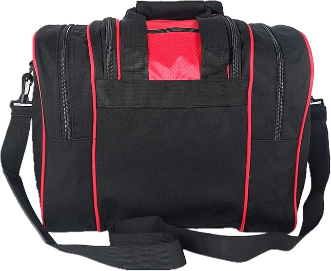 Bowling Bag for Single Ball - Single Ball Tote Bag with Padded Ball Holder - Fits a Single Pair of Bowling Shoes Up to Mens Size 14