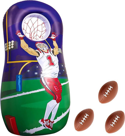 Inflatable Quarterback Football Target Toss Party Game