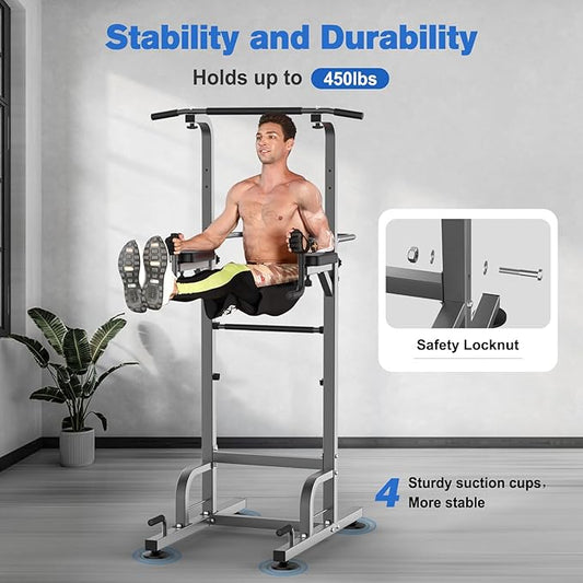 RELIFE REBUILD YOUR LIFE Power Tower Pull Up Equipment,450LBS