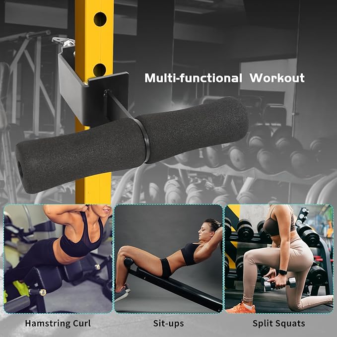 Nordic Curl Squat Rack Attachment: Leg Extension Attachment