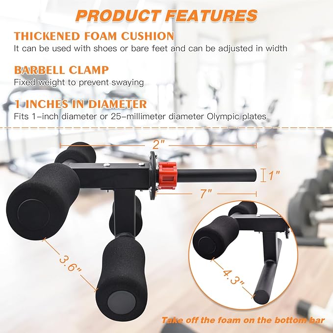 Tib Bar,Tibialis Trainer,Tibialis Bar,leg workout equipment Strengthening Calves/Shins/Ankles,Tibialis 1" or 2" Olympic