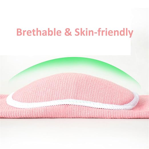 YYaaloa Knee Pads Sponge Knee Brace Breathable Flexible Elastic Knee Support for Volleyball, Dancing, Football, Yoga, Basketball, and Skating (Dark Pink 1Pair, Medium)