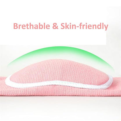 YYaaloa Knee Pads Sponge Knee Brace Breathable Flexible Elastic Knee Support for Volleyball, Dancing, Football, Yoga, Basketball, and Skating (Dark Pink 1Pair, Medium)