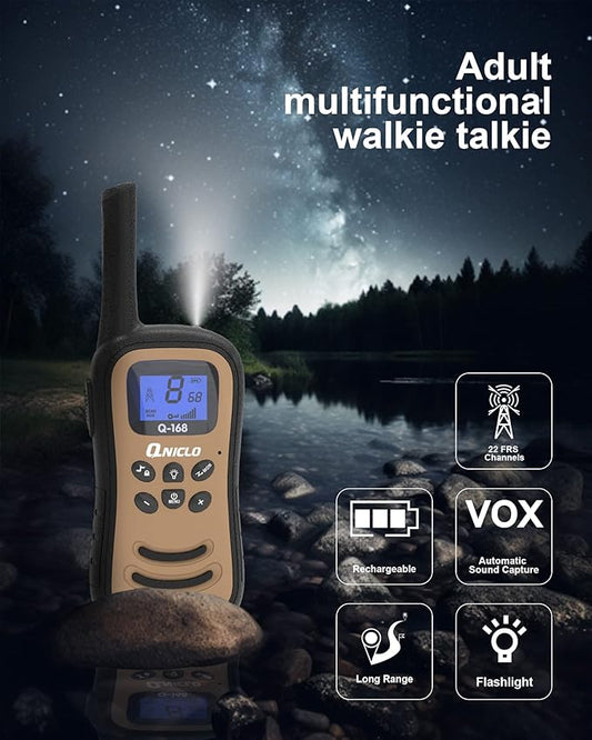 Qniglo Walkie Talkies for Adults/Kids 22 FRS 2 Way Adventure(3 Pack)