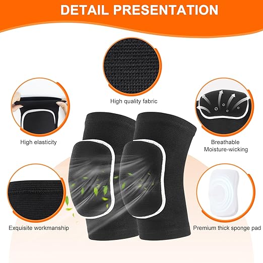 Volleyball Knee Pads for Women, Men, Youth, Girls, Kids, Knee brace for Volleyball Basketball Football Dance Yoga Tennis Running Cycling Workout Climbing Wrestling