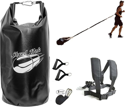 Resistance Training Sled - Weight Sled Harness & 3X The 4-Piece Kit