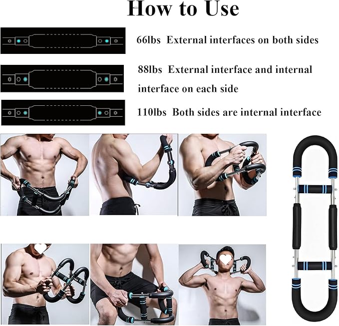 Twister Arm Trainer, Adjustable Chest Workout Equipment, Arm Trainer for Men, Arm Exercise Equipment, Chest Trainer for Men, Shoulders and Forearms Muscle Training Fitness Equipment