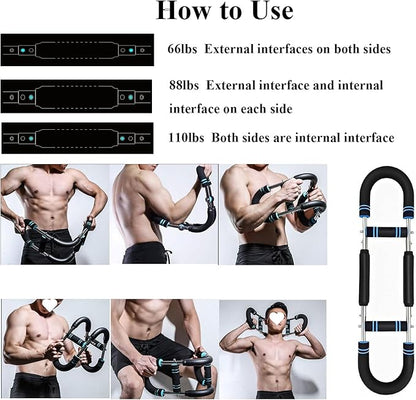 Twister Arm Trainer, Adjustable Chest Workout Equipment, Arm Trainer for Men, Arm Exercise Equipment, Chest Trainer for Men, Shoulders and Forearms Muscle Training Fitness Equipment