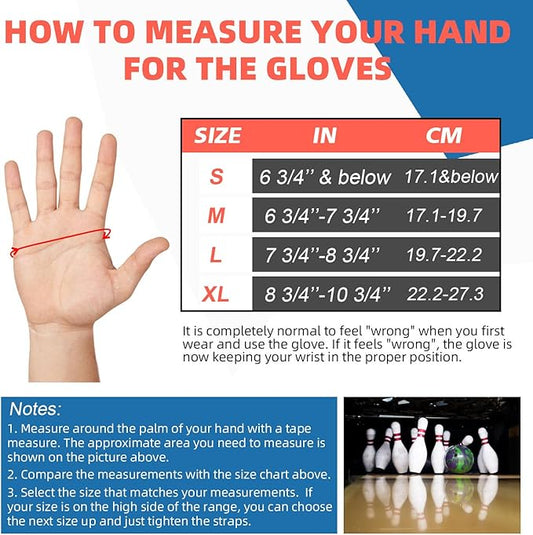 Bowling Gloves, Bowling Wrist Brace, Bowling Wrist Support, Bowling Wrist Positioner