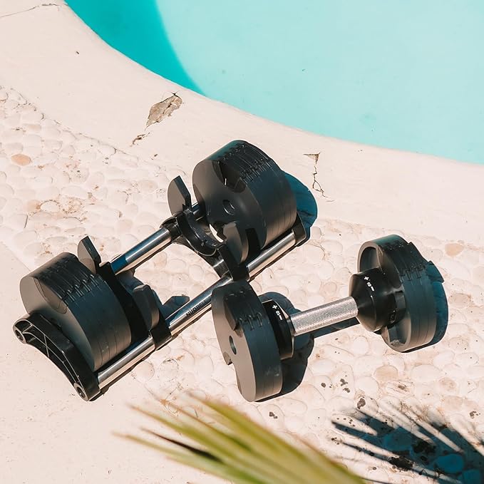 x NUOBELL Collaboration Product, Adjustable Dumbbell Rack and Stand.Dumbell Rack for Nuobell Dumbbells only