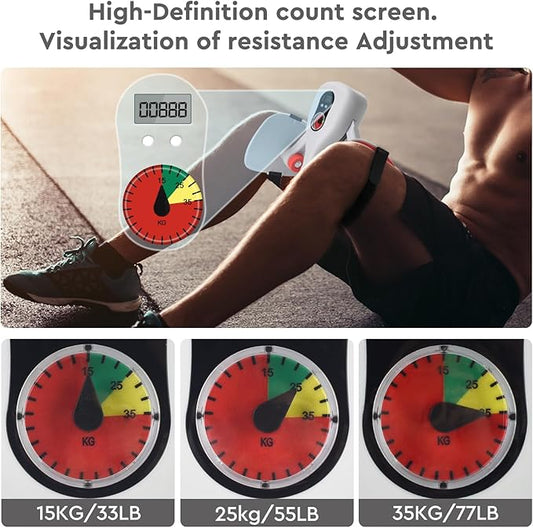 Keria Thigh Master Thigh Exerciser Kegel Leg Stretcher 0-77LB ,Enhanced