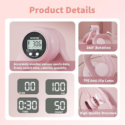 Thigh Master, Hip Trainer Exercise Equipment, Pelvic Floor 360° Rotation,