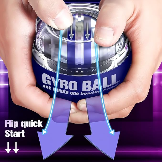 Wrist Trainer Ball Auto-Start Wrist Strengthener Gyroscopic Forearm