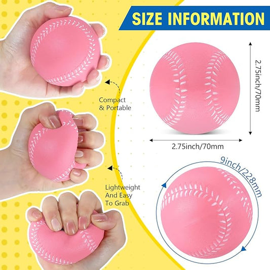 Outus 24 Pack 9 Inch Foam Baseballs Kids