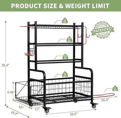 Weight Rack for Dumbbells, Dumbbell Rack Home Gym Storage Stand for Yoga Mat Kettlebells and Strength Training Fitness Equipment, Weight Holder Rack for Dumbbells with Wheels