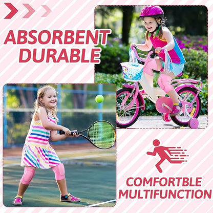 Hungdao 3 Pairs Volleyball Knee Pads for Kids Soft Breathable Brace Non Slip Padded Sponge Knee Support for Girls Boys Dance, Football, Skating, Running, Youth Sports