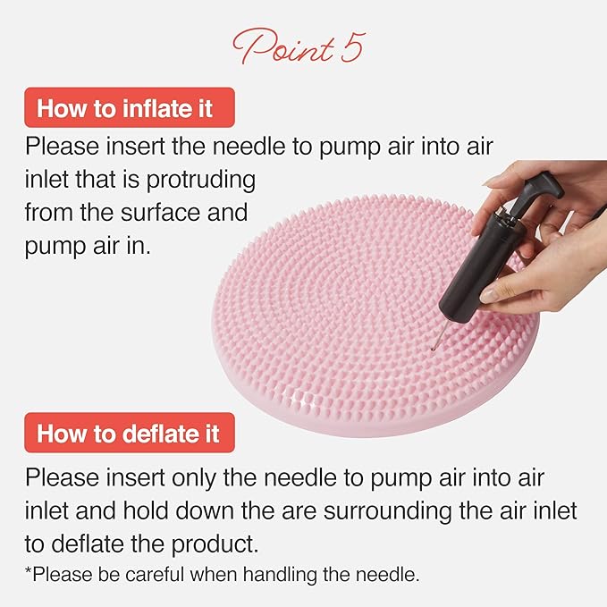Primasole Balance Disc with Air Pump Wobble Cushion 2 PCS