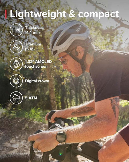 SUUNTO Race S GPS Sports Watch, 1.32" AMOLED Touchscreen w/Crown Button, 13 Days Battery Life, Training & Sleep Health Tracking, Dual-GNSS, 32GB Global Offline Maps, Lightweight for Running, Graphite