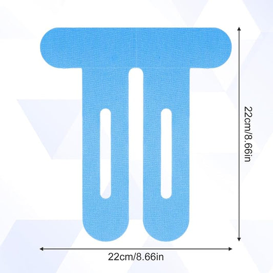 10 Pcs Precut Kinesiology Tape for Knees,Kinesiology Ankle Tape,Waterproof Elastic Knee Kinetic Tape,Breathable Latex-Free Tape for Knee Support and Stability,Pain Relief(Blue)