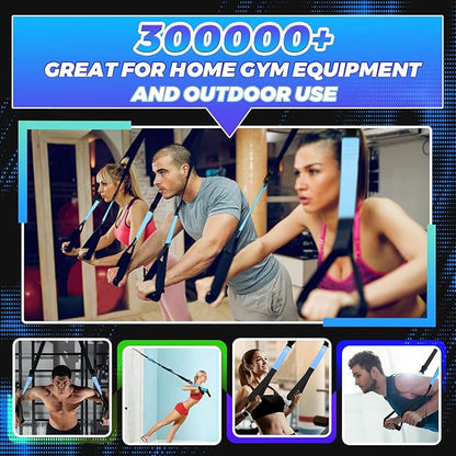 Bodyweight Fitness Resistance Suspension Kit Extension Strap Door Anchors