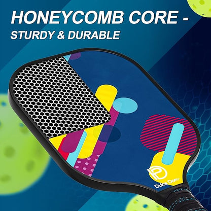 DULCE DOM Pickleball Paddles 2/4 with 4 Pickleball