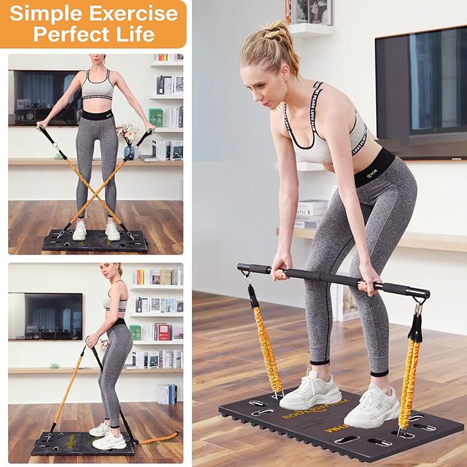 BODY RHYTHM Portable Home Gym Workout Equipment - 150 lbs