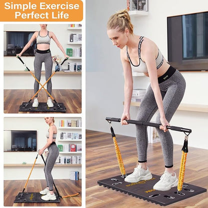 BODY RHYTHM Portable Home Gym Workout Equipment - 150 lbs