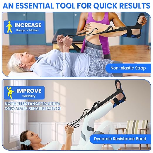 Knee Replacement Recovery Aids - Must Have Hip/Knee Surgery Recovery Equipment, Knee Rehabilitation Equipment for ACL PCL MCL Knee Surgery, Improve Mobility and Flexibility for Knee Pain