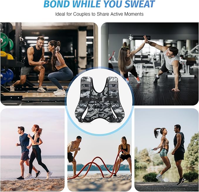 ZELUS Weighted Vest, 12lb Weight Vest with Reflective Stripe for Workout, Strength Training, Running, Fitness, Muscle Building, Weight Loss, Weightlifting