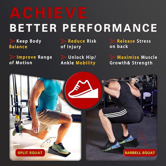 Squat Wedge Block Slant Board: for Squats Heel