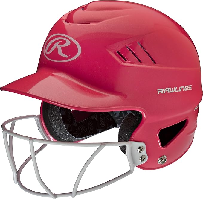 Rawlings | COOLFLO Batting Helmet with Facemask | Fastpitch Softball | One Size Fits Most (6 1/2” – 7 1/2”)