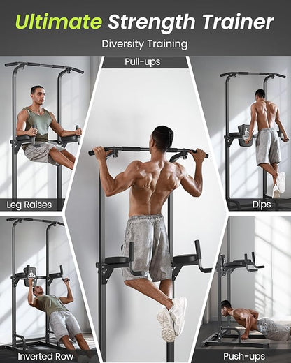 Sportsroyals Pull up Bar Multi-Function Power Tower Dip 400LBS