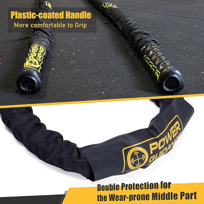 POWER GUIDANCE Battle Rope 1.5/2 Inch 30, 40, 40, 50Ft 50Ft Length
