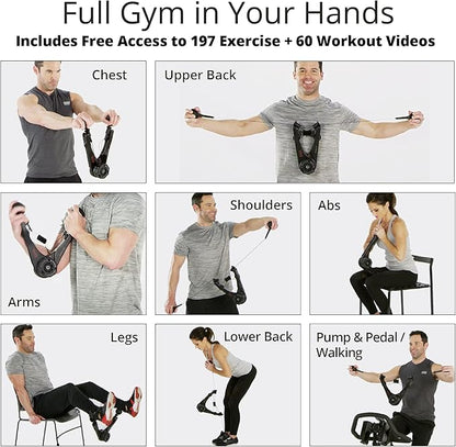 OYO Personal Gym - Full Body Portable Gym: Home, Office or Travel - NASA SpiraFlex Resistance Technology