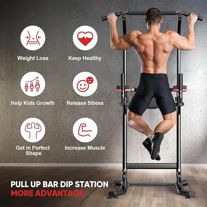 Power Tower Pull Up Bar Station