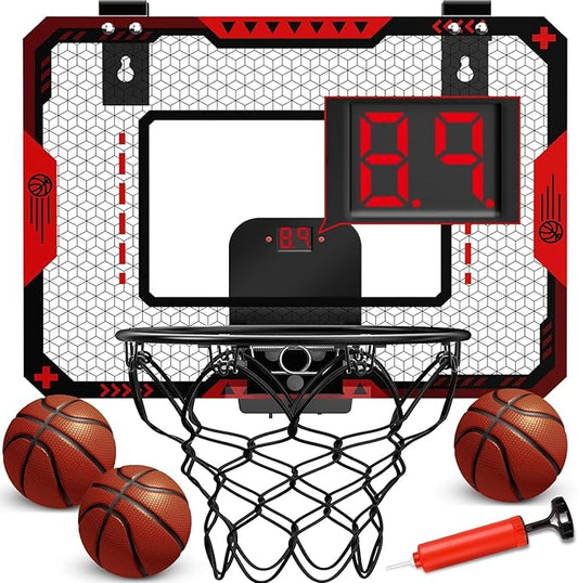 Indoor Basketball Hoop for Kids 5 6 7 8 9 9 10+Years 10+Years Old 3 Balls,Kids 5-10