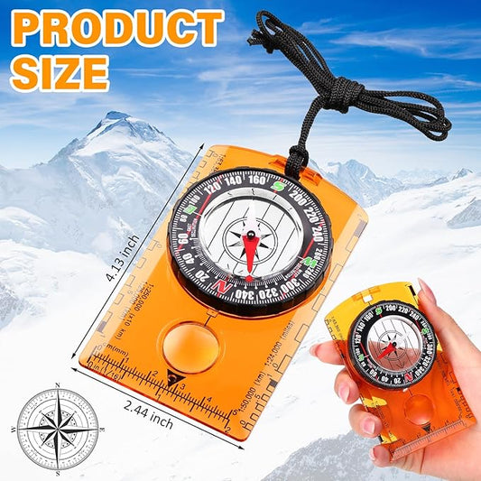 Geiserailie 20 Pcs Orienteering Compass Navigation Backpacking Compass
