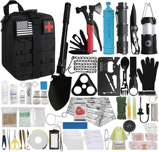 Survival Kit, 290Pcs Survival Gear First Aid Kit
