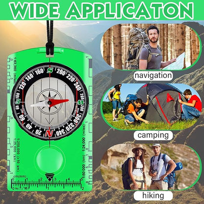 Geiserailie 20 Pcs Acrylic Orienteering Compass Navigation Backpacking