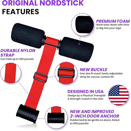 NordStick Nordic Hamstring Curl Strap - Original Nord 5 Second