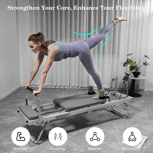 SENDIAN Foldable Pilates Equipment for Home Workouts
