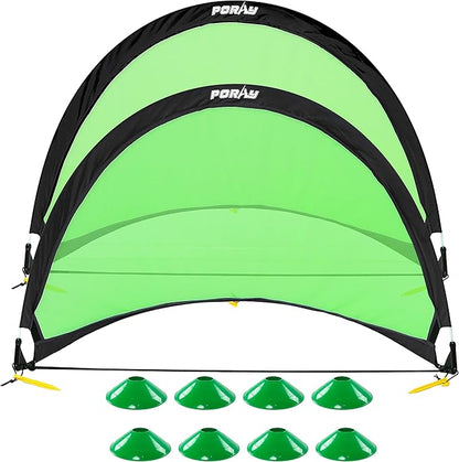 Poray Soccer Goal for Kid Easy-up Set of 4FT Soccer 210D Oxford 8 Field