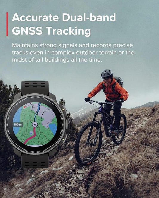 SUUNTO Vertical GPS Sports Watch, Premium Multisports Watch w/1.4 inch Touchscreen & 95+ Training Workout Analysis, Heart Rate & Sleep Tracking, 60-Day Battery Life, Dual-GNSS, Free Offline Map, Black