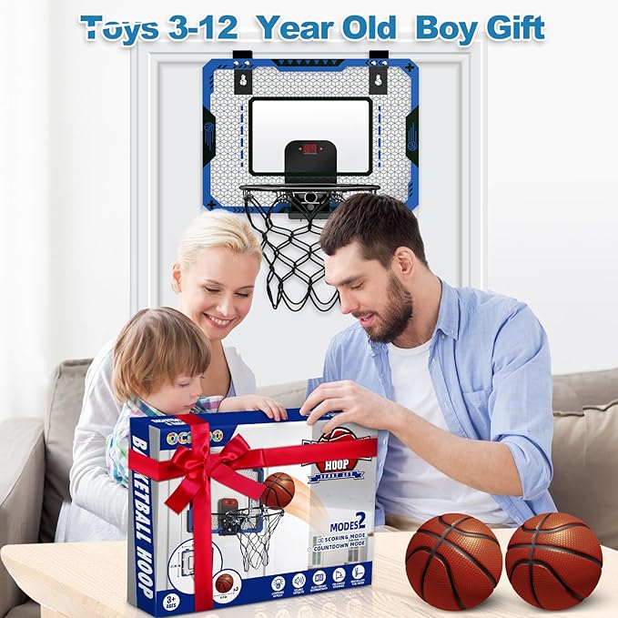 Indoor Basketball Hoop for Kids Age 5-10 3 Balls