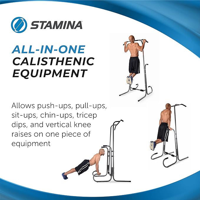 Stamina Power Tower - Dip Bar Pull Up 250 lbs