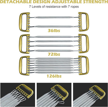 Detachable for Man Chest Expander Training Muscles Strengthen 7 Spring