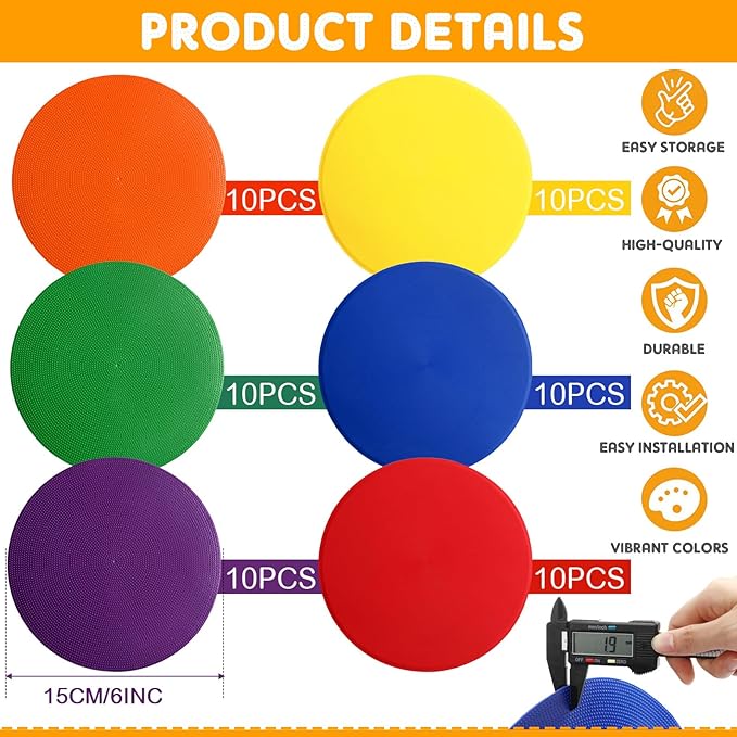 Haull 60 Pcs Spot Markers Floor Spots