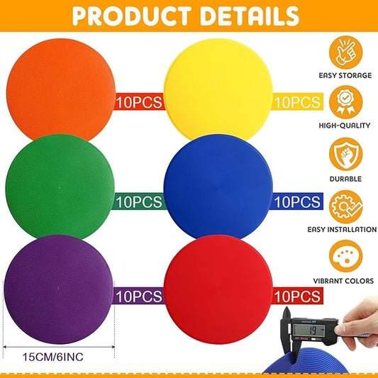 Haull 60 Pcs Spot Markers Floor Spots