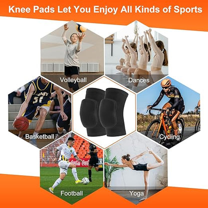 Volleyball Knee Pads for Women, Men, Youth, Girls, Kids, Knee brace for Volleyball Basketball Football Dance Yoga Tennis Running Cycling Workout Climbing Wrestling